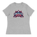 Camiseta relajada para mujer del proyecto de hockey americano