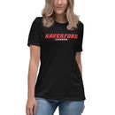 Haverford Men's Lacrosse Women's Relaxed T-Shirt-black