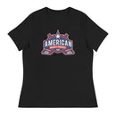 Camiseta relajada para mujer del proyecto de hockey americano