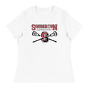 Camiseta relajada de lacrosse de Souderton para mujer