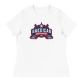 Camiseta relajada para mujer del proyecto de hockey americano