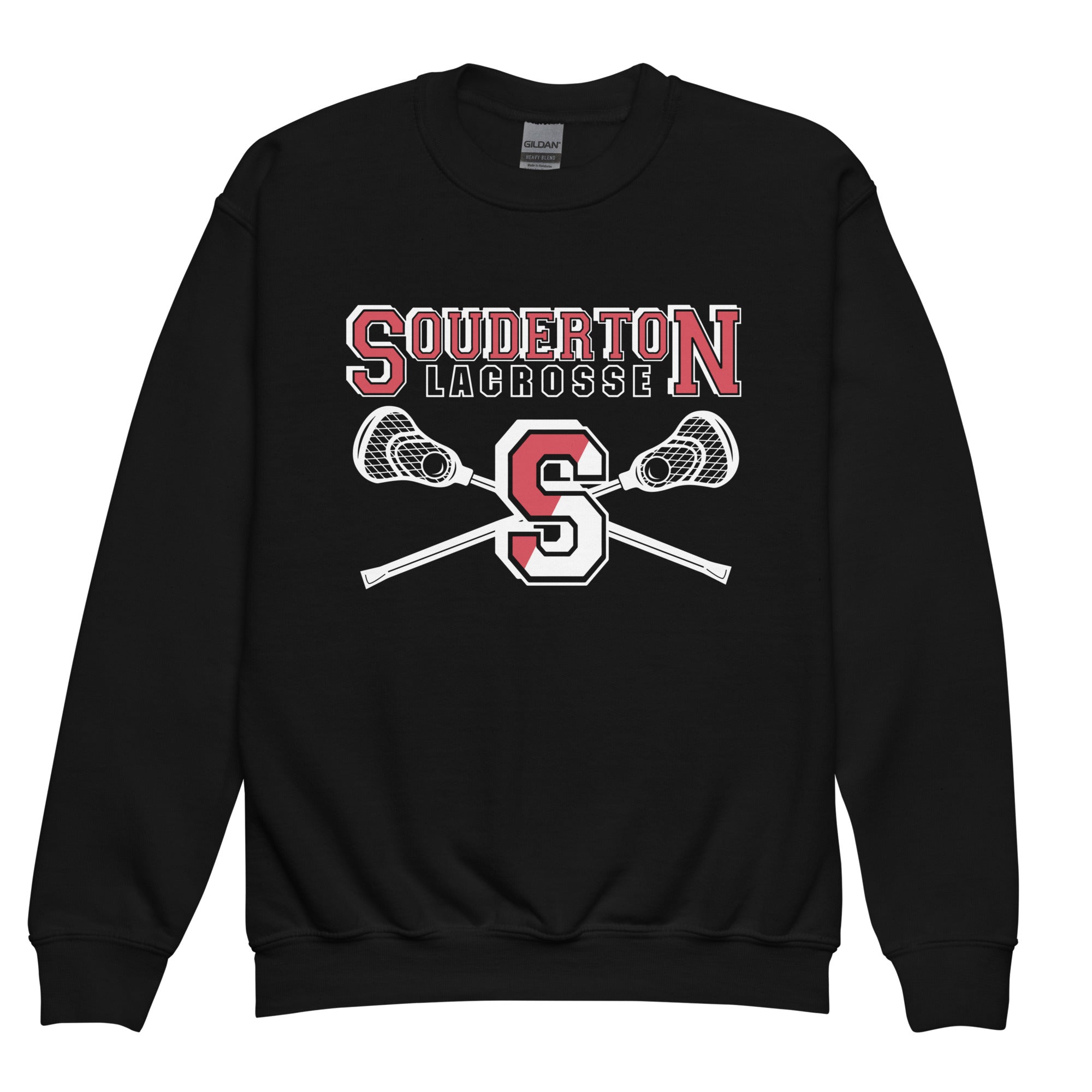 Sudadera de cuello redondo juvenil de Souderton Lacrosse