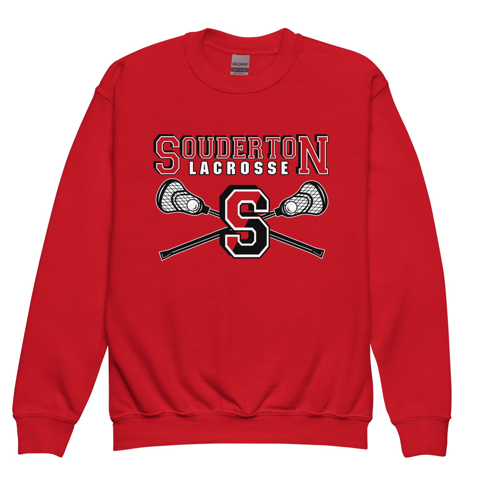 Sudadera de cuello redondo juvenil de Souderton Lacrosse