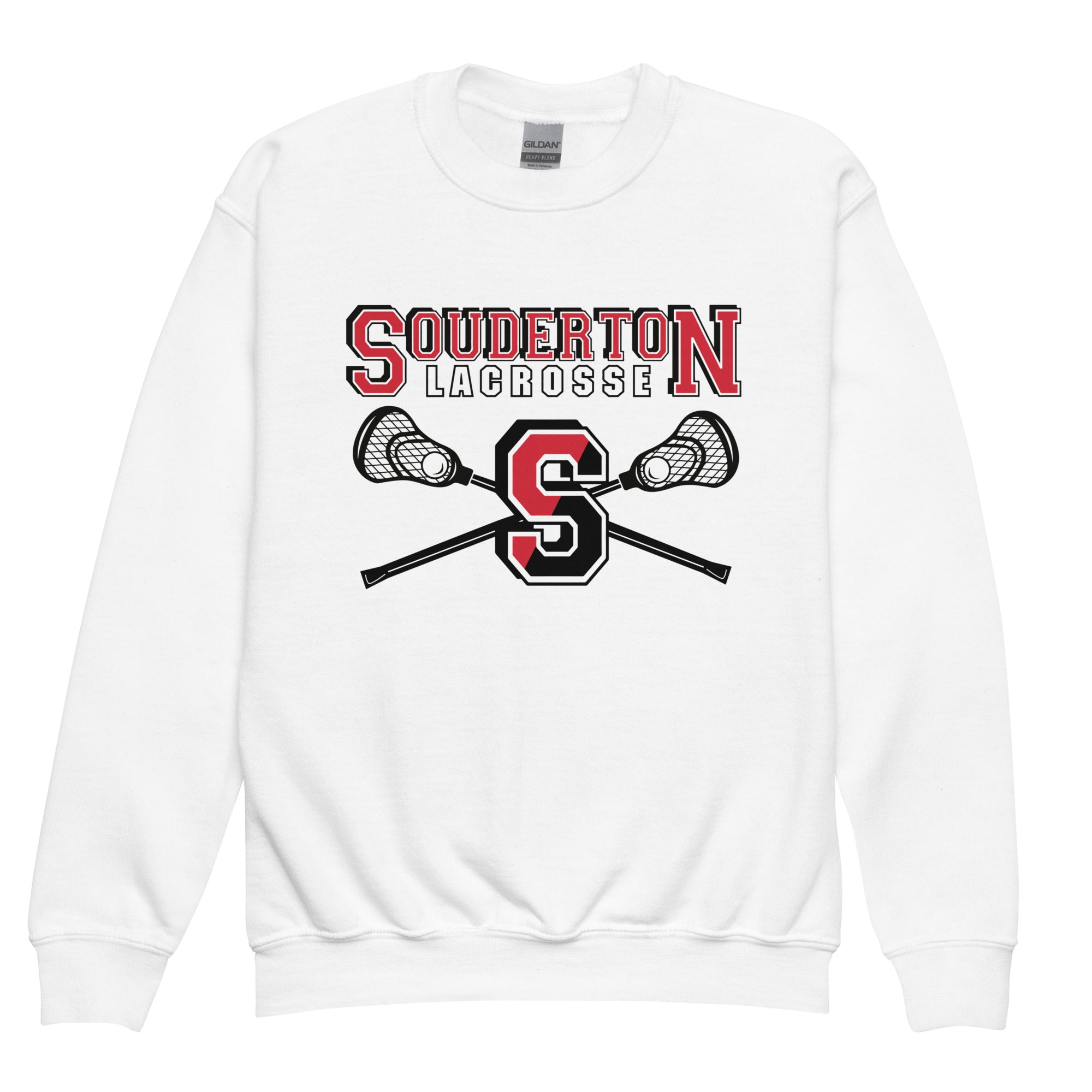 Sudadera de cuello redondo juvenil de Souderton Lacrosse
