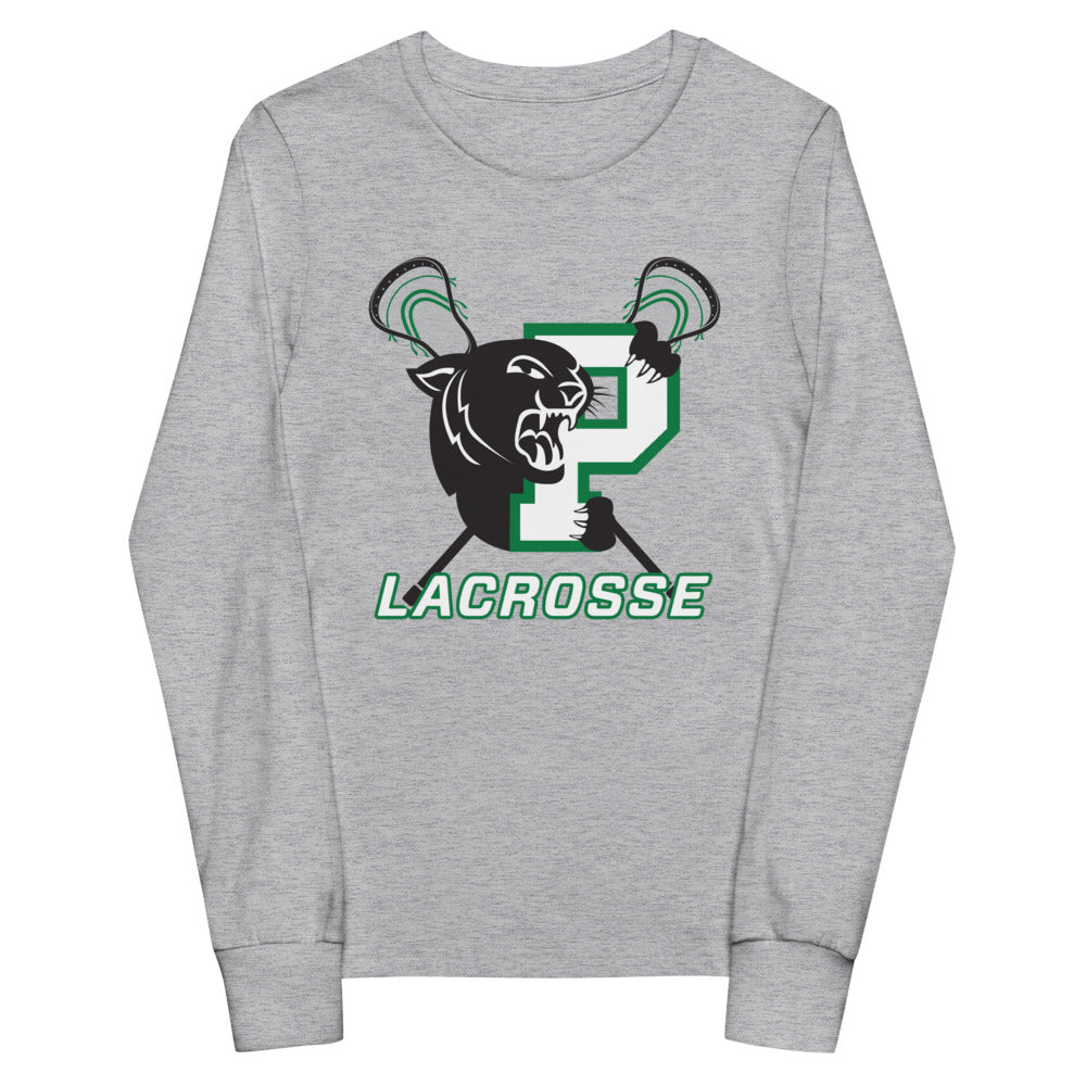 Palmer Panthers Youth long sleeve tee-grey