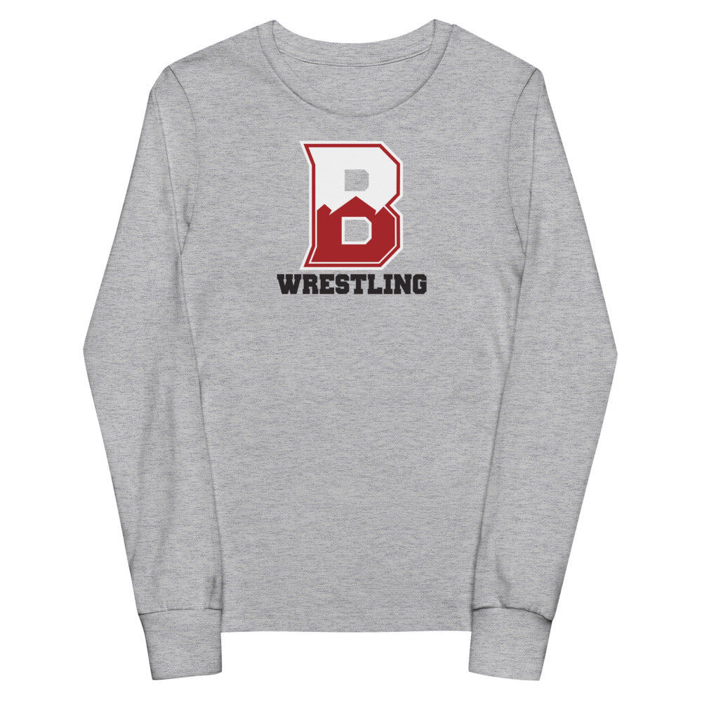 Camiseta de manga larga para jóvenes de lucha libre de Bernardsville