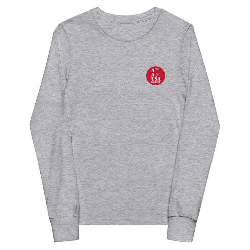 AAU Karate Youth long sleeve tee v4