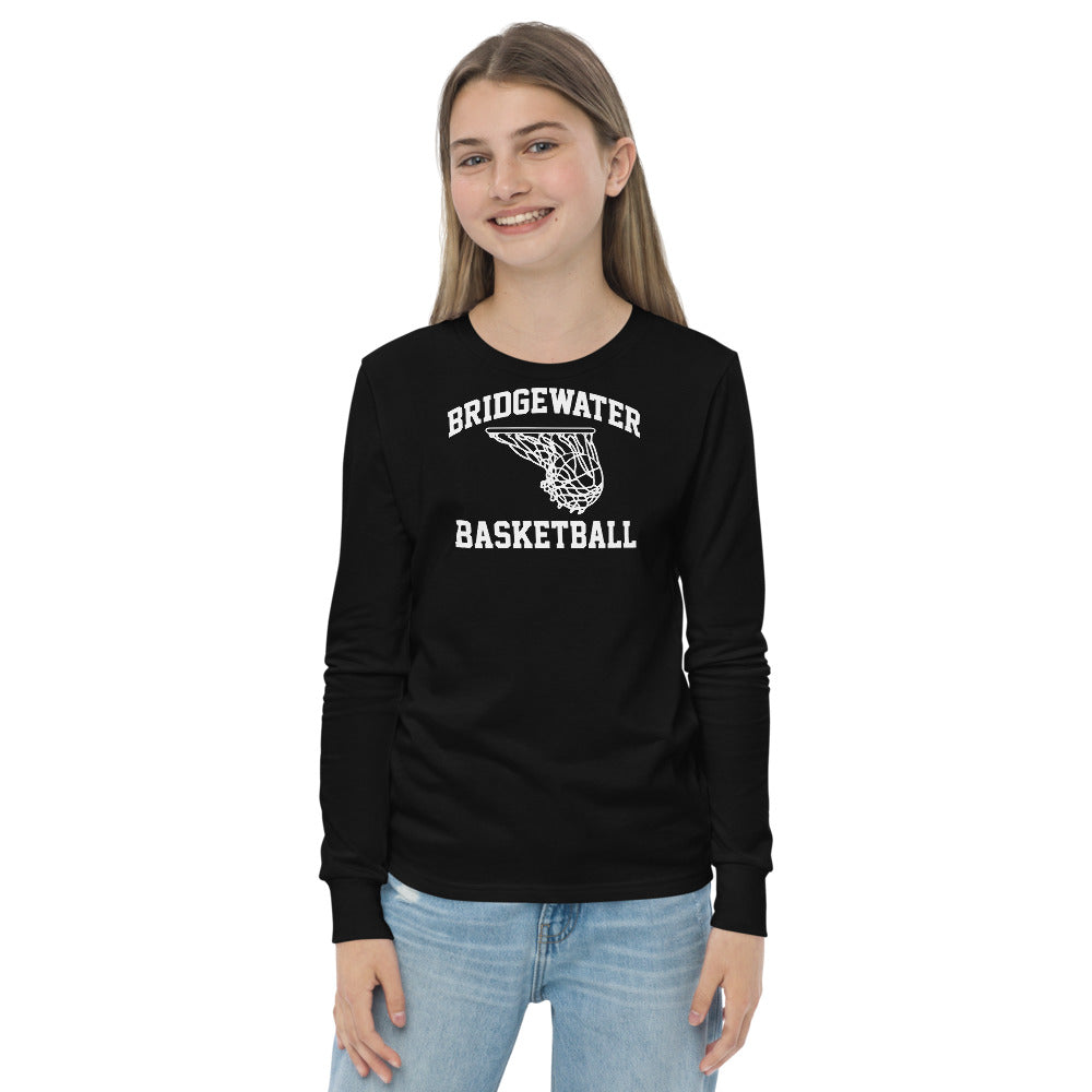 Camiseta de manga larga unisex para jóvenes de Bridgewater Basketball