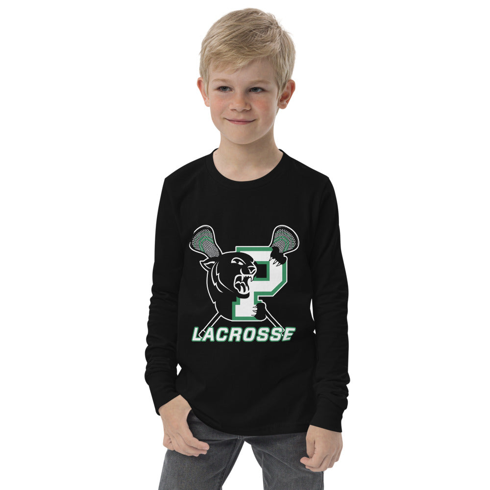 Palmer Panthers Youth long sleeve tee-black