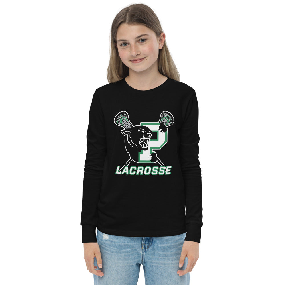 Palmer Panthers Youth long sleeve tee-black