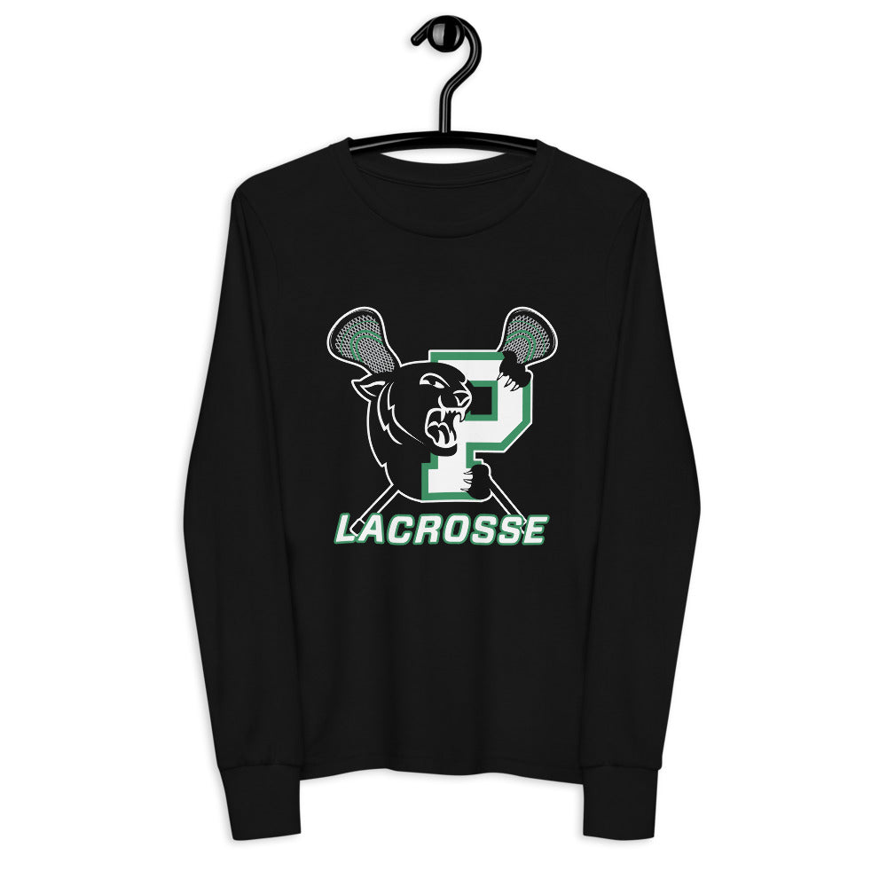 Palmer Panthers Youth long sleeve tee-black