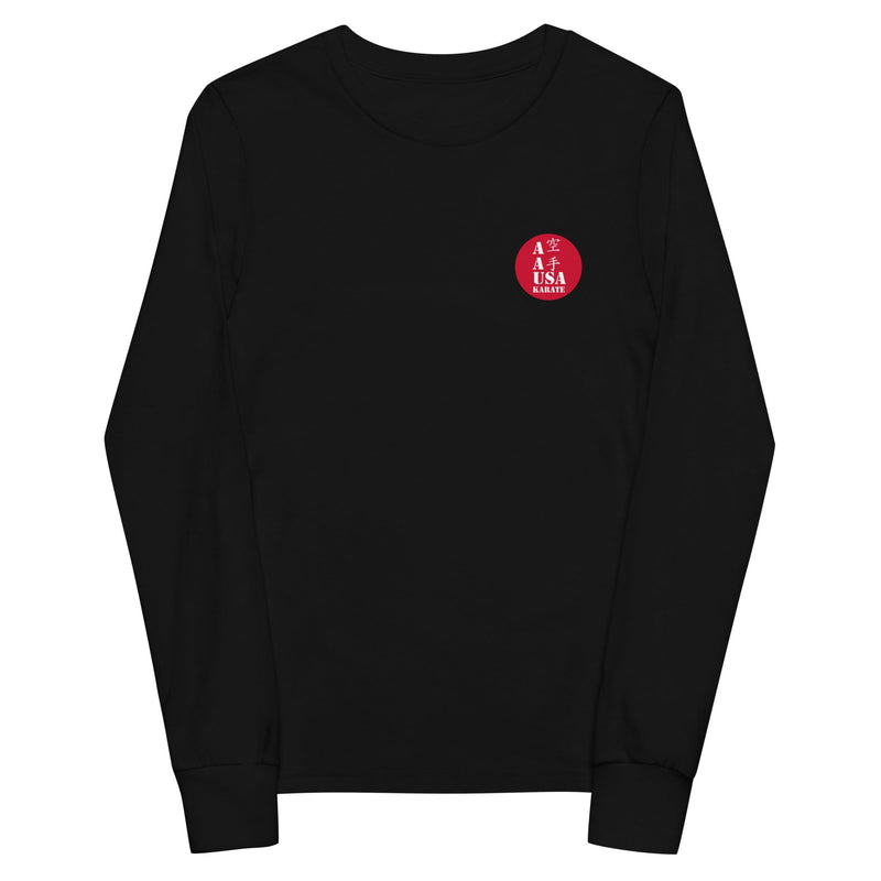 AAU Karate Youth long sleeve tee v4