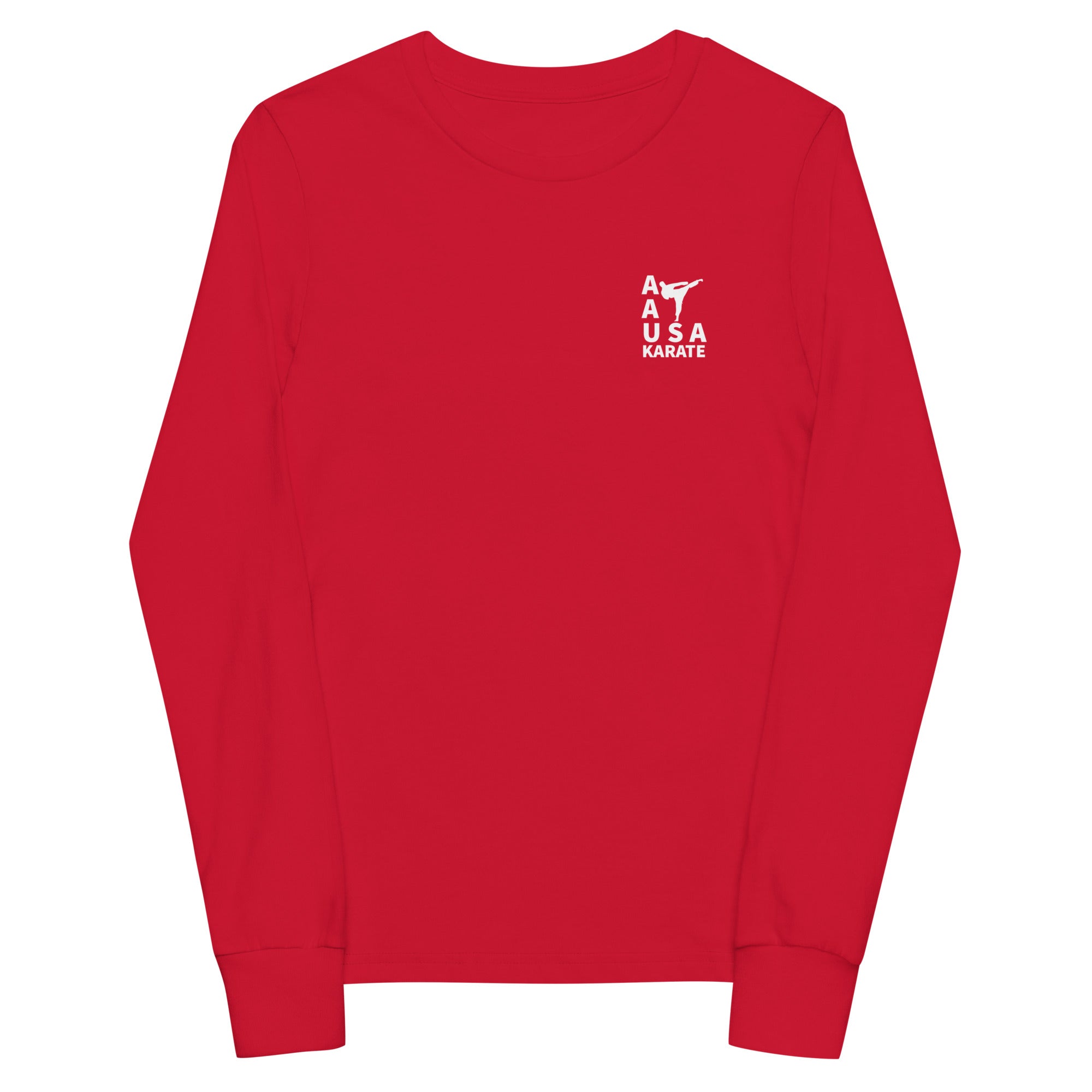 AAU Karate Youth long sleeve tee v2