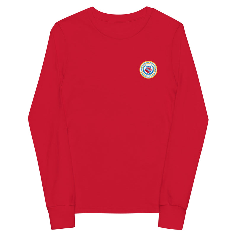 AAU Karate Youth long sleeve tee v6