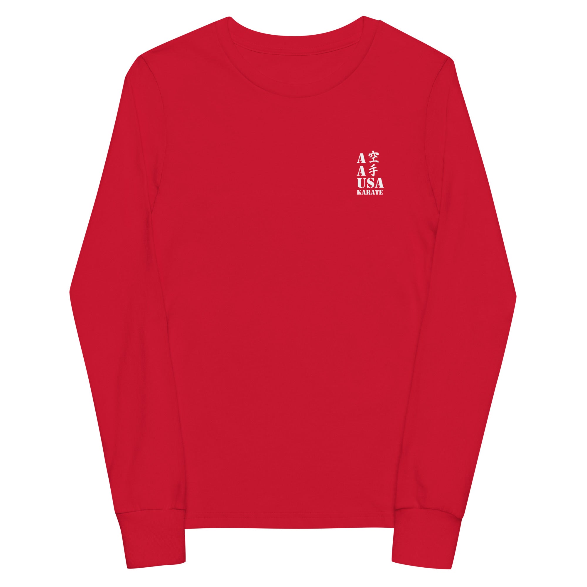 AAU Karate Youth long sleeve tee v3