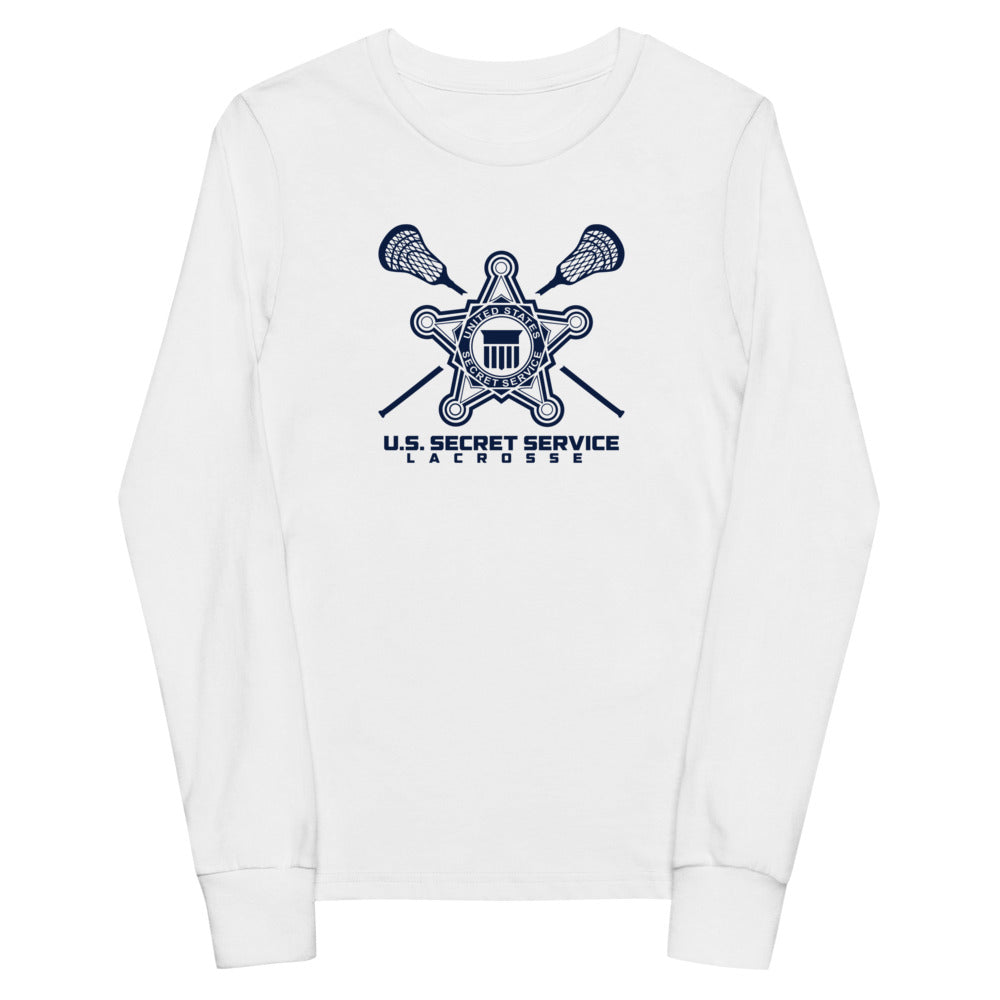 Camiseta de manga larga juvenil de lacrosse de la USSS