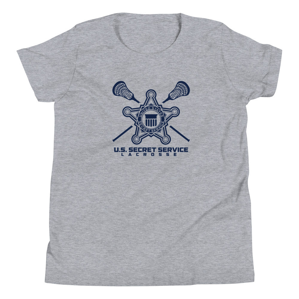 Camiseta de manga corta juvenil de lacrosse de la USSS