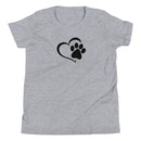 Dog PawsYouth Short Sleeve T-Shirt