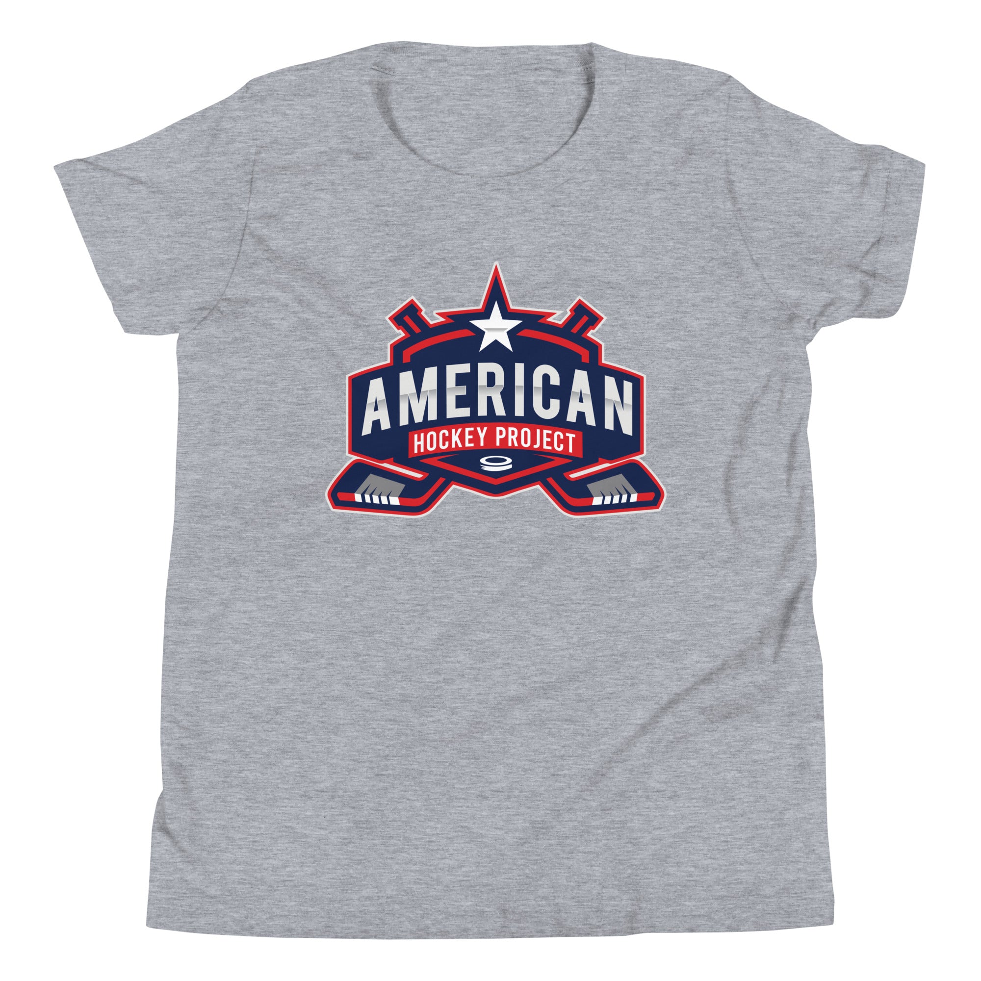 Camiseta de manga corta juvenil del proyecto de hockey americano