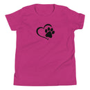 Dog PawsYouth Short Sleeve T-Shirt
