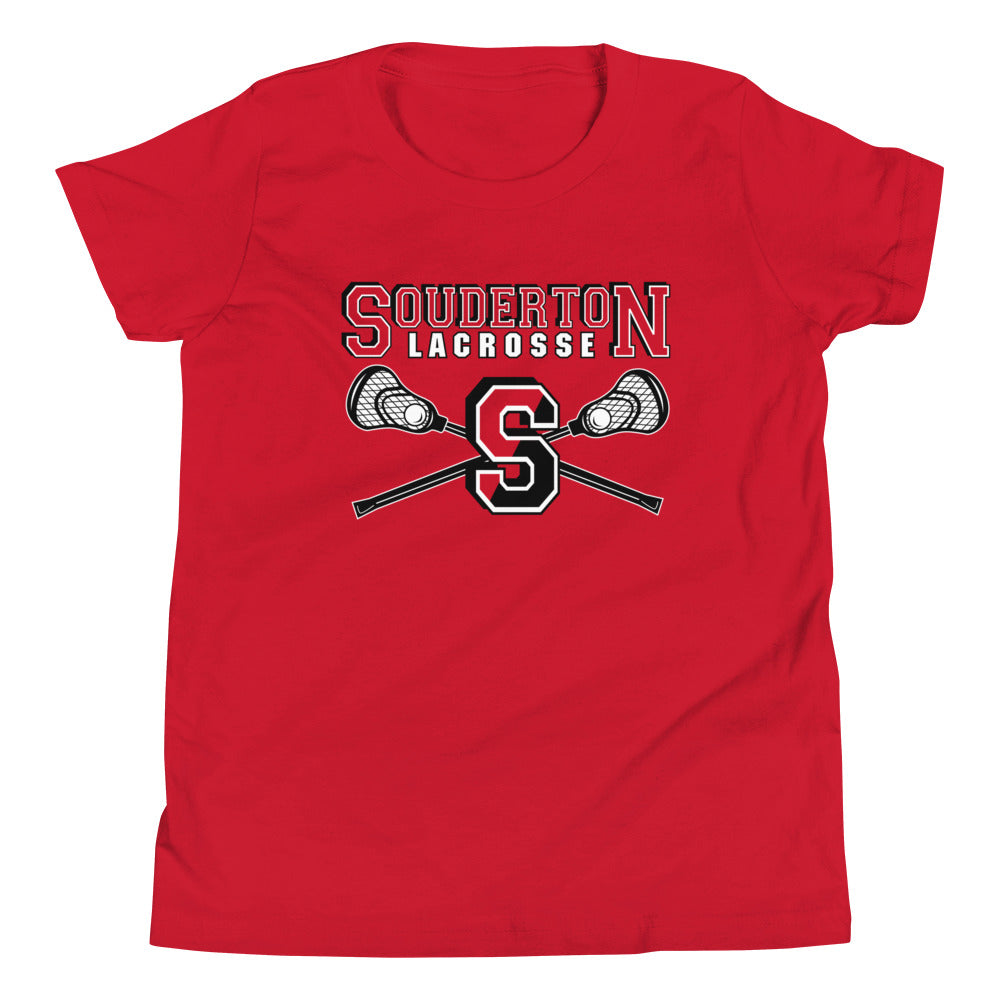 Camiseta de manga corta juvenil de lacrosse de Souderton