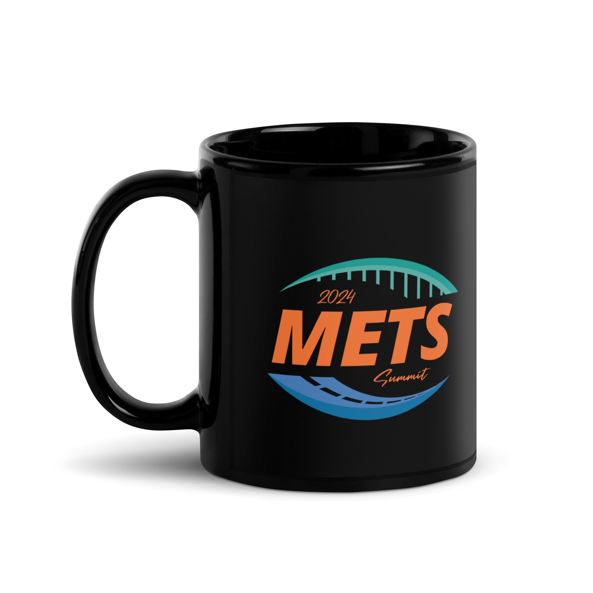 METS Caltrans Black Glossy Mug