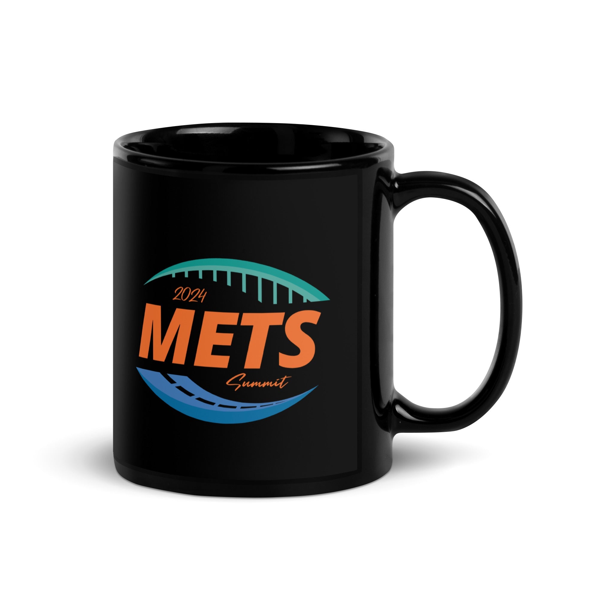 METS Caltrans Black Glossy Mug