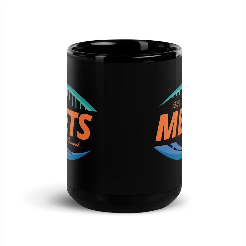 METS Caltrans Black Glossy Mug