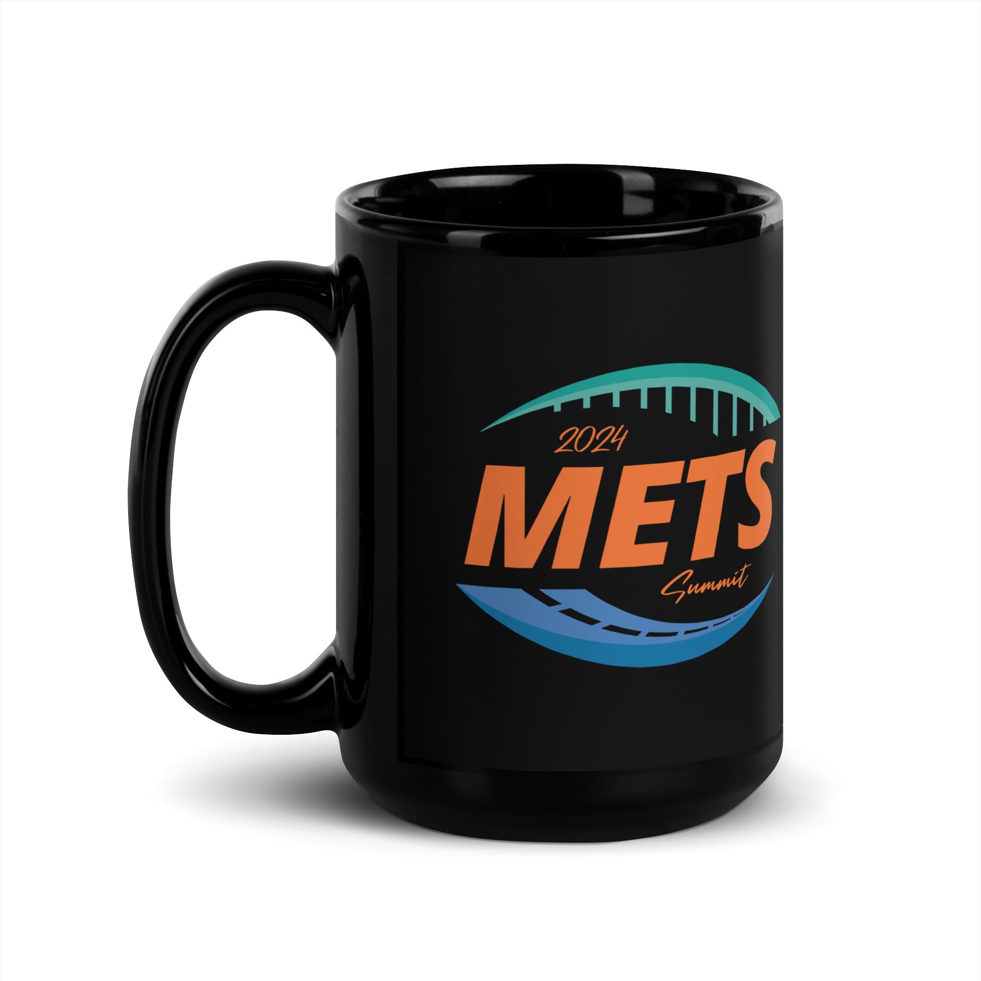 METS Caltrans Black Glossy Mug