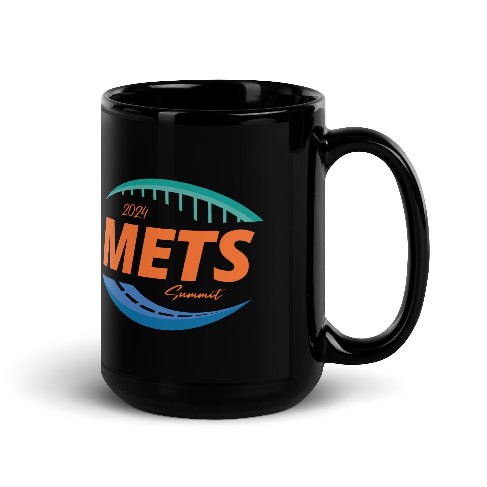 METS Caltrans Black Glossy Mug