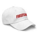 Gorra de papá con llama de fuego