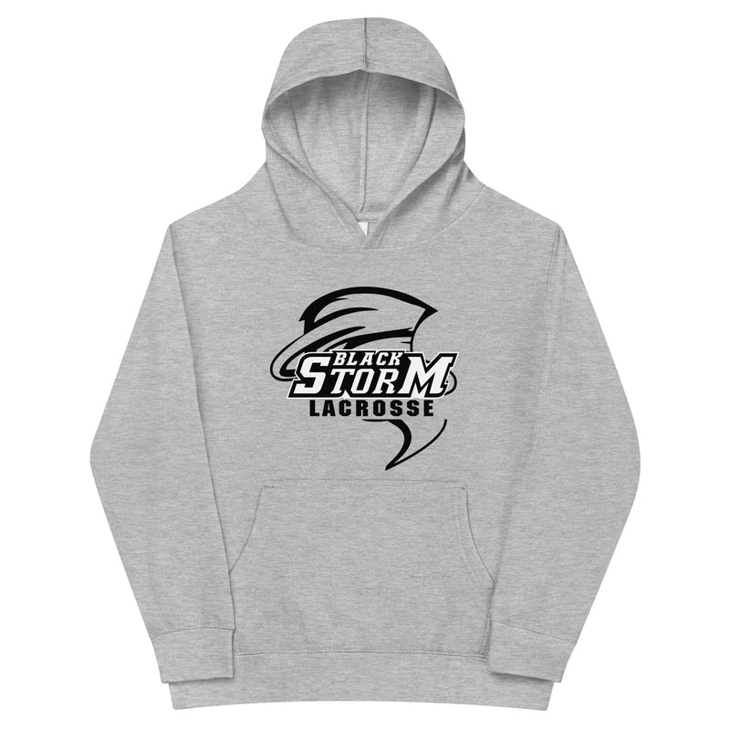 Black Storm Kids fleece hoodie w Personalization