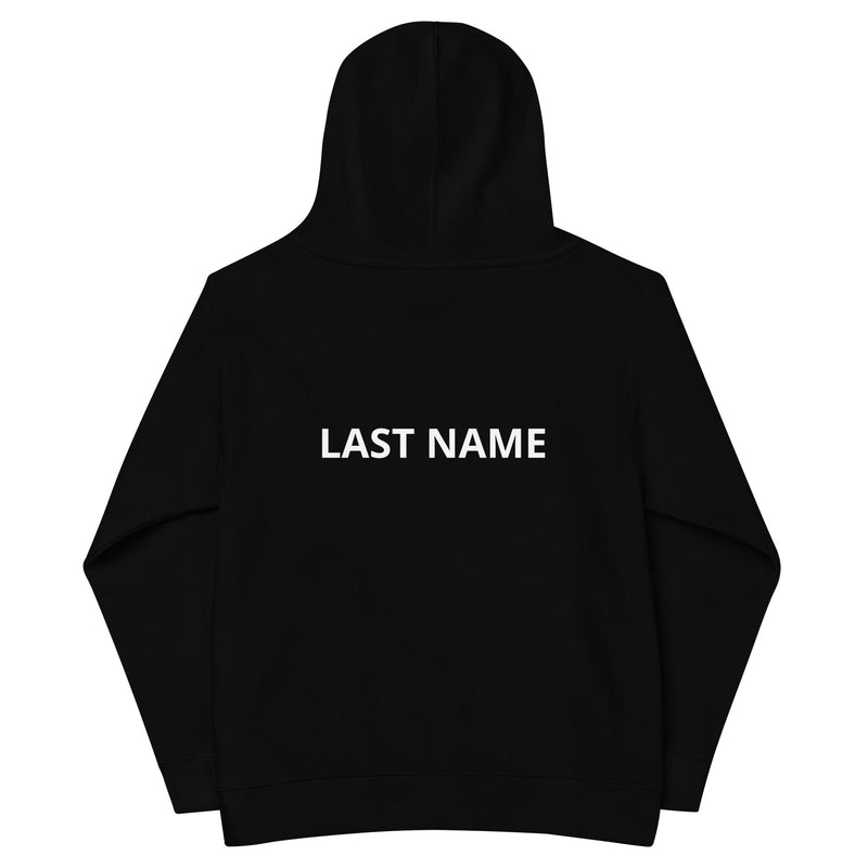 Black Storm Kids fleece hoodie w Personalization