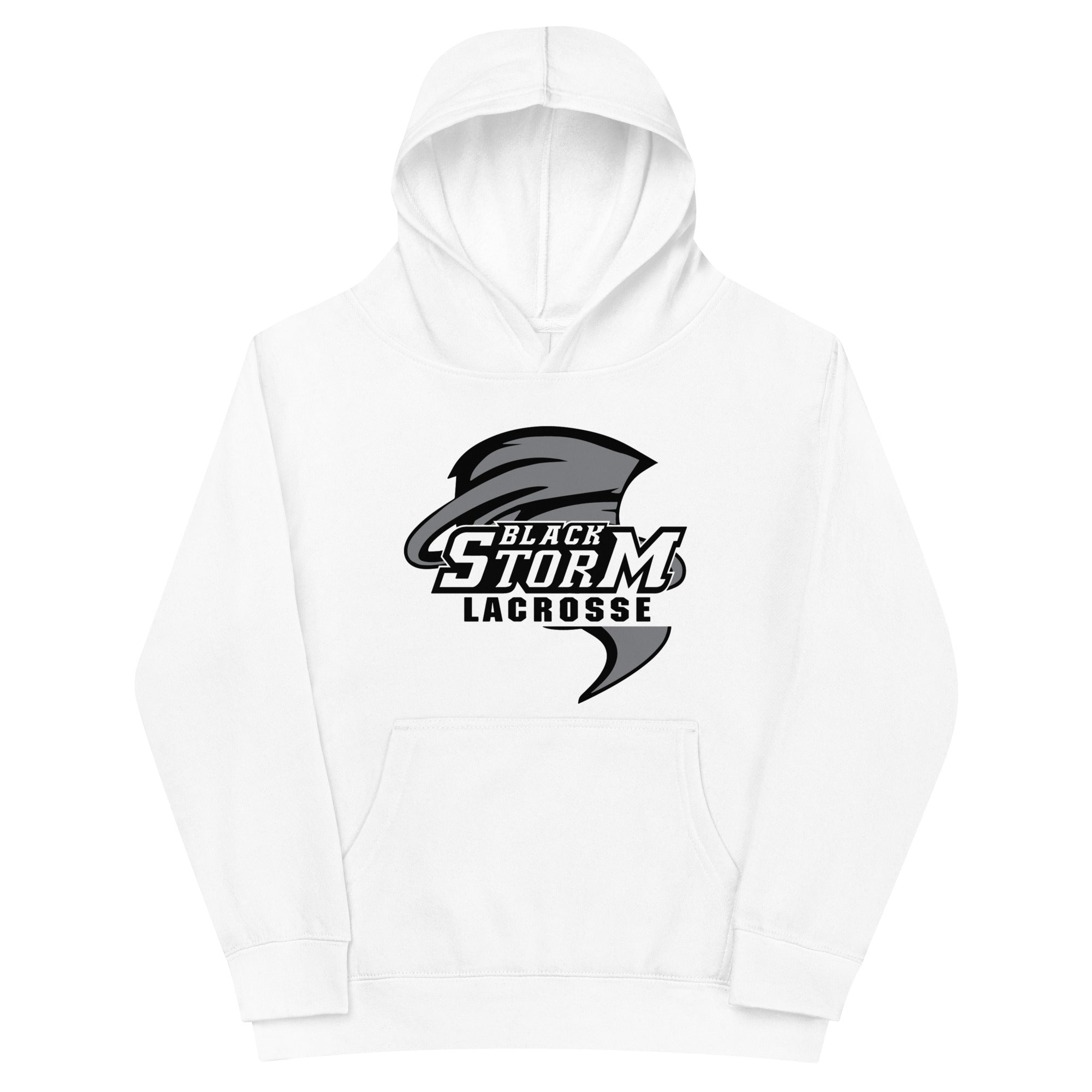 Black Storm Kids fleece hoodie w Personalization