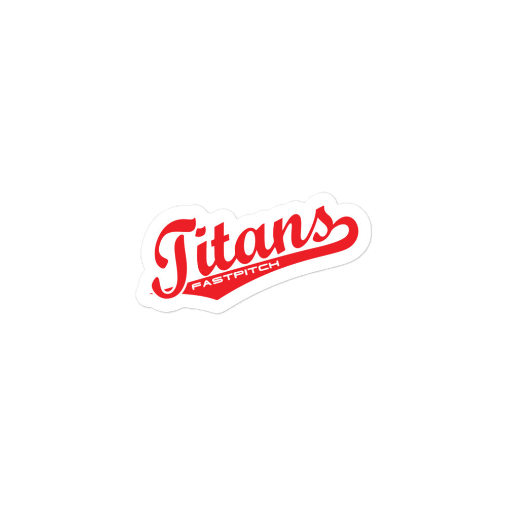 Titans Fastpitch Bubble-free stickers