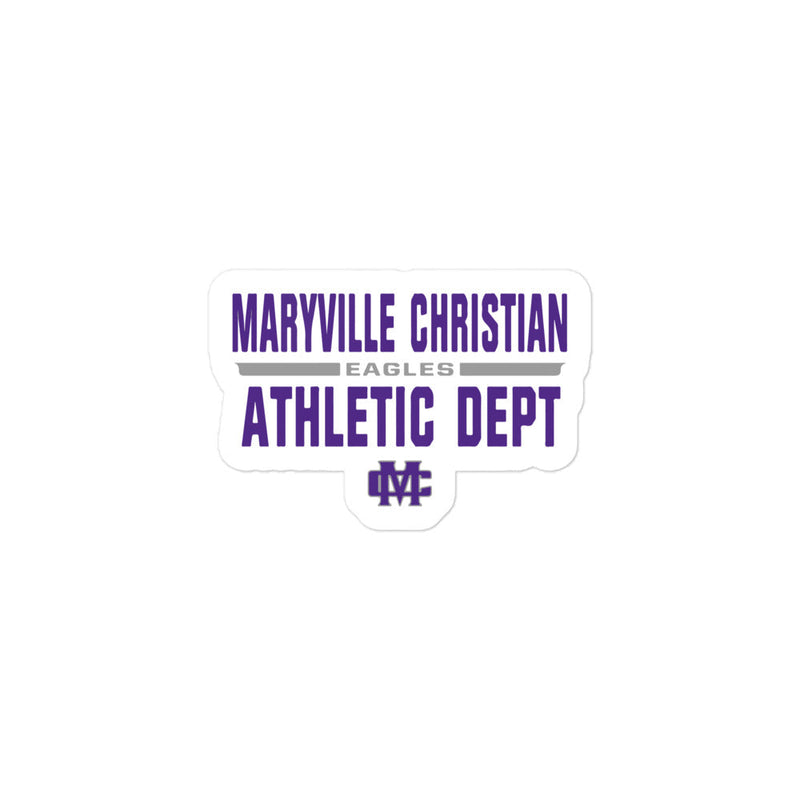 MSC Bubble-free stickers (Athletics Dept.)