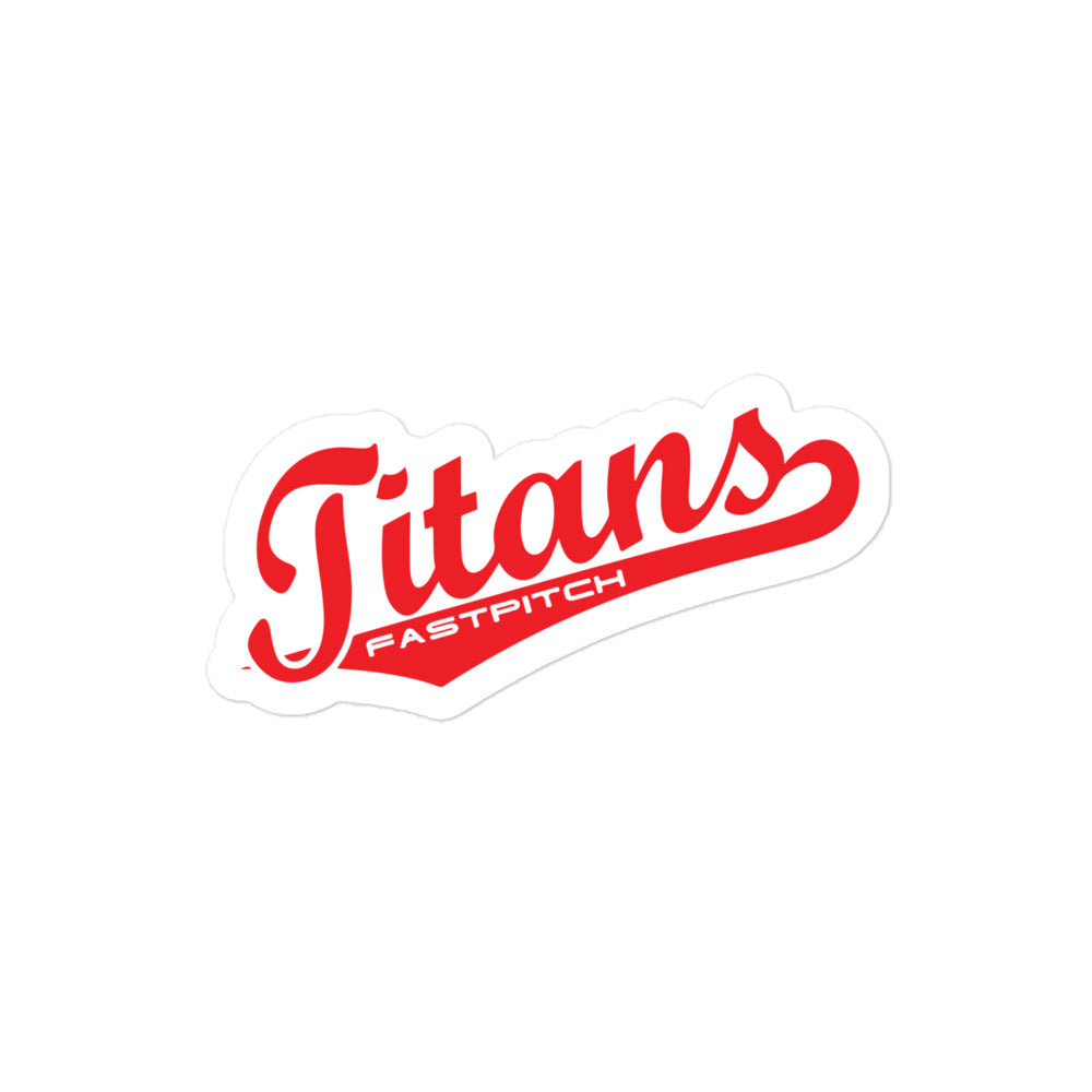 Titans Fastpitch Bubble-free stickers