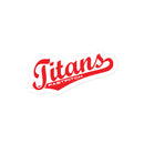 Titans Fastpitch Bubble-free stickers