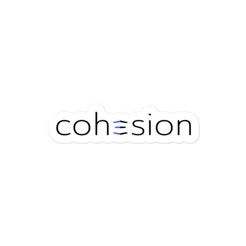 Cohesion Bubble-free stickers