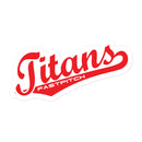 Titans Fastpitch Bubble-free stickers