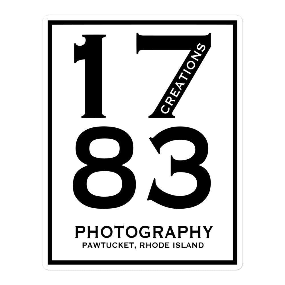 1783 Creations Photography Bubble-free stickers