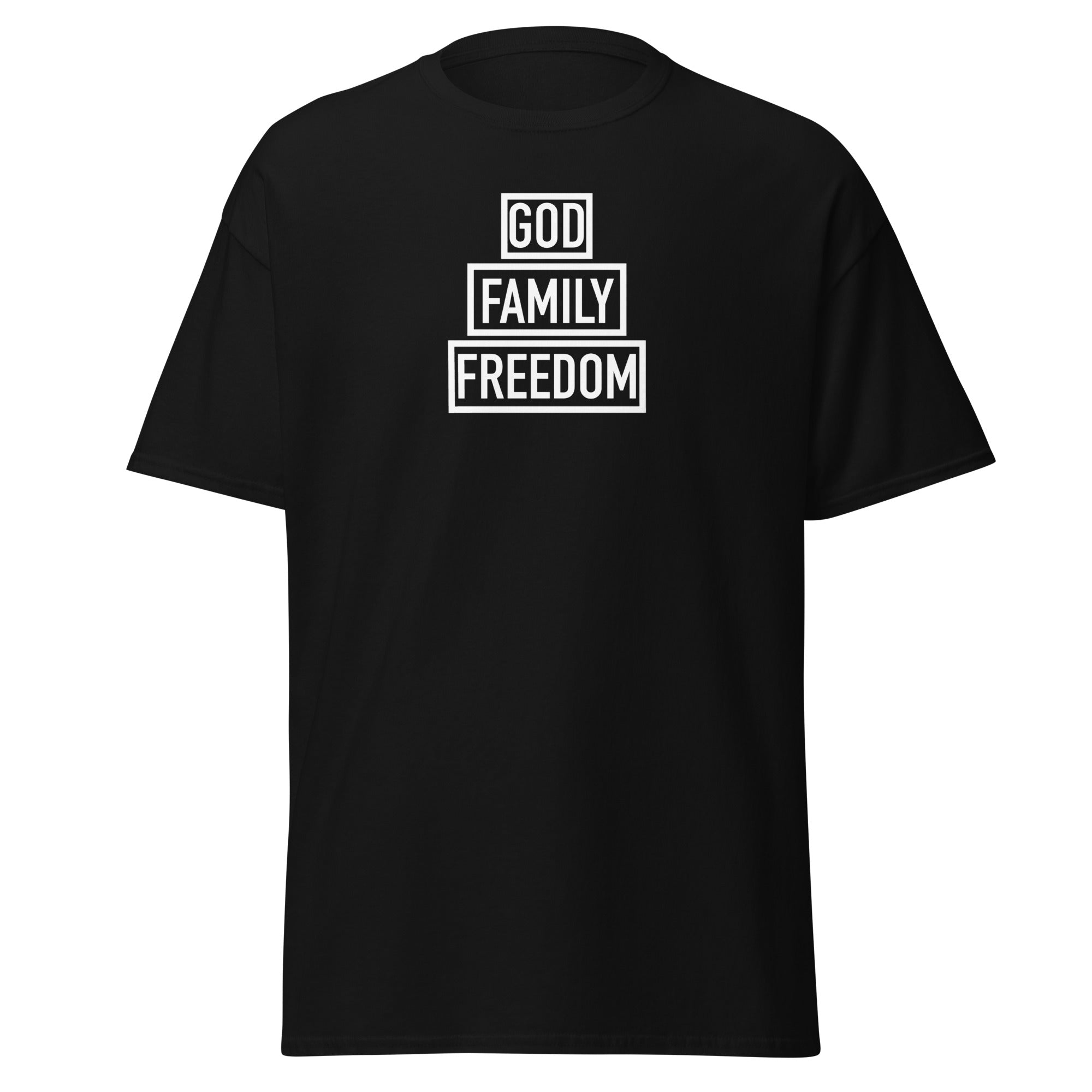 Thriving Faith Men's classic tee (God, Family, Freedom)