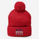 Gorro con pompones Stix