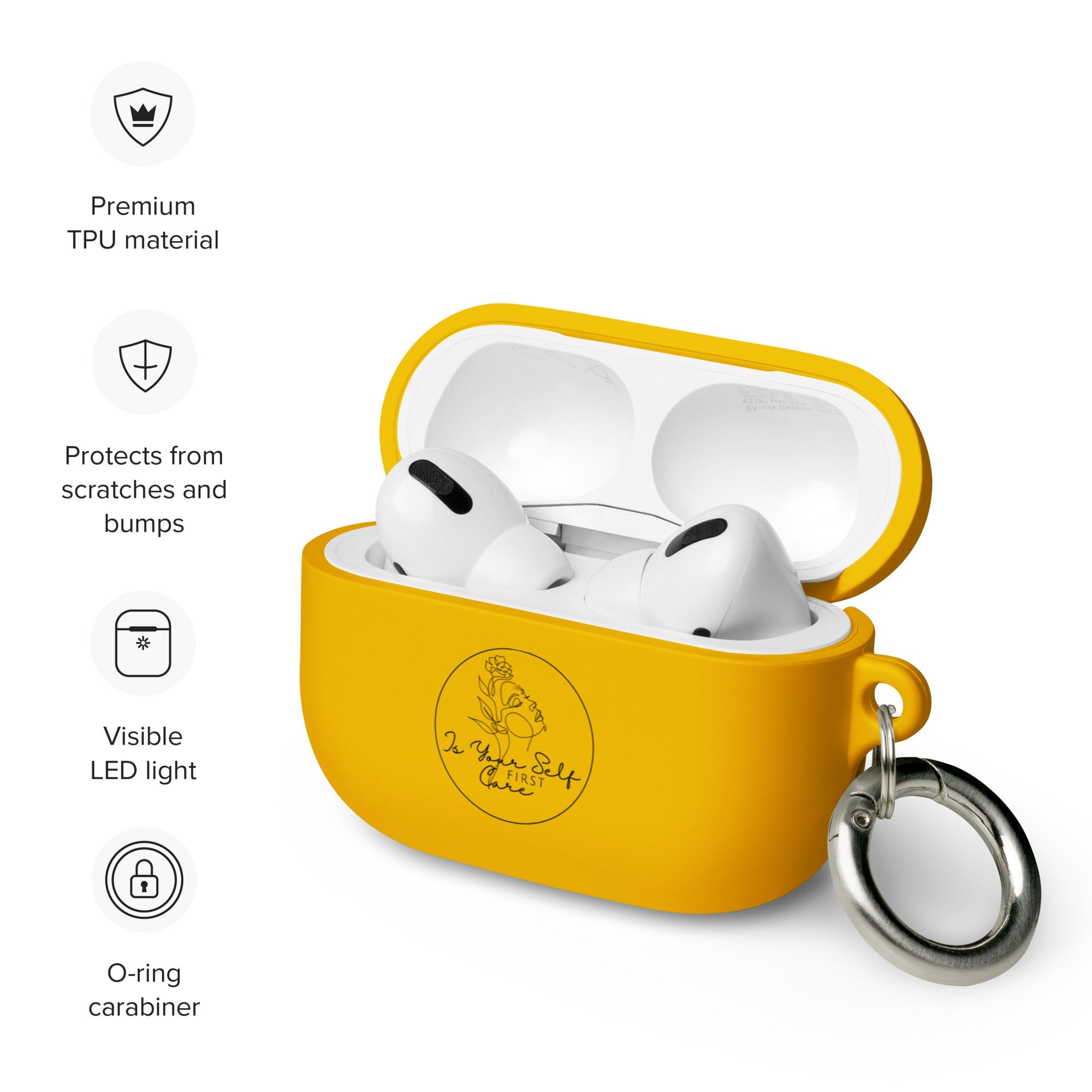 Isyourselfcarefirst Rubber Case for AirPods®
