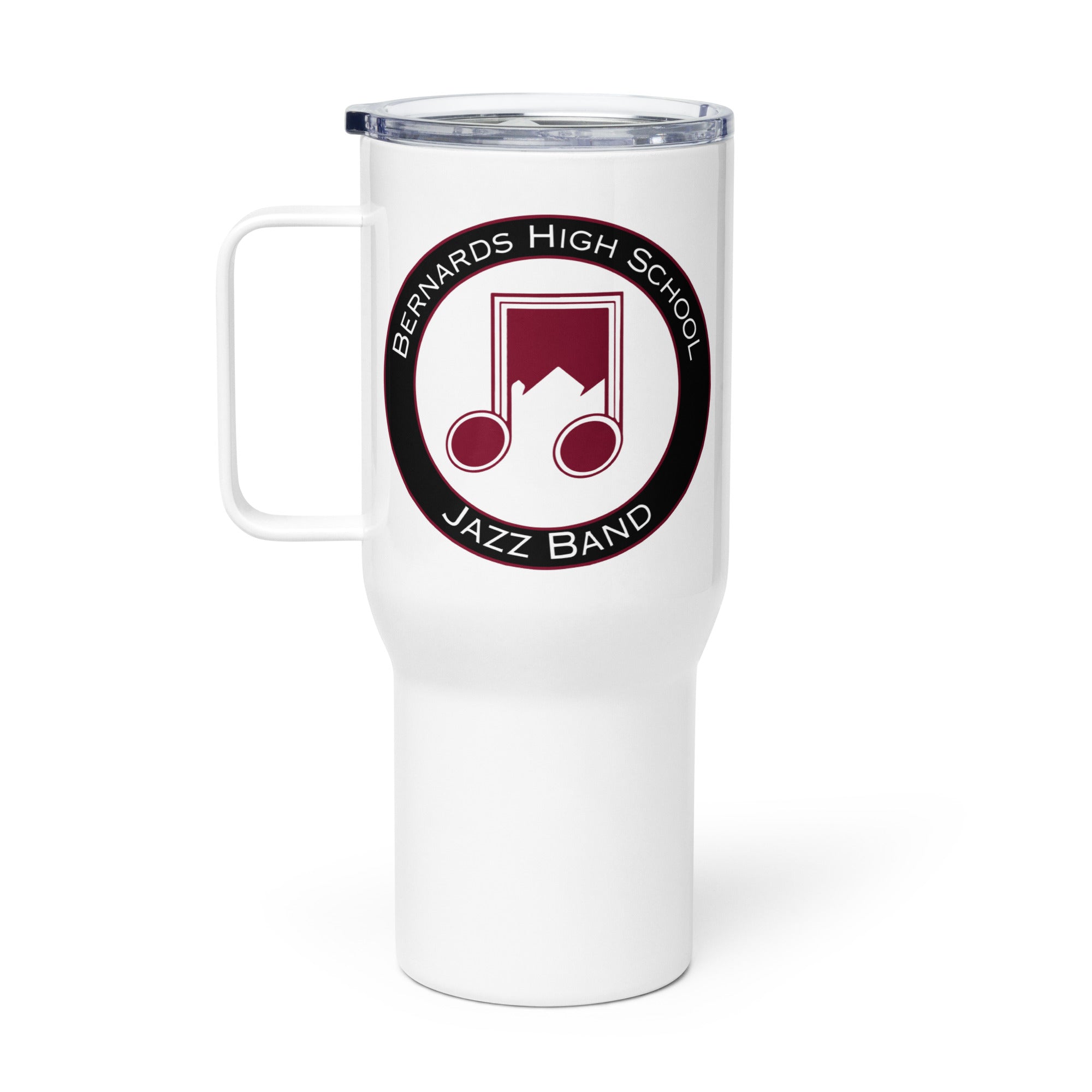 BHS Band Jazz Travel mug with a handle