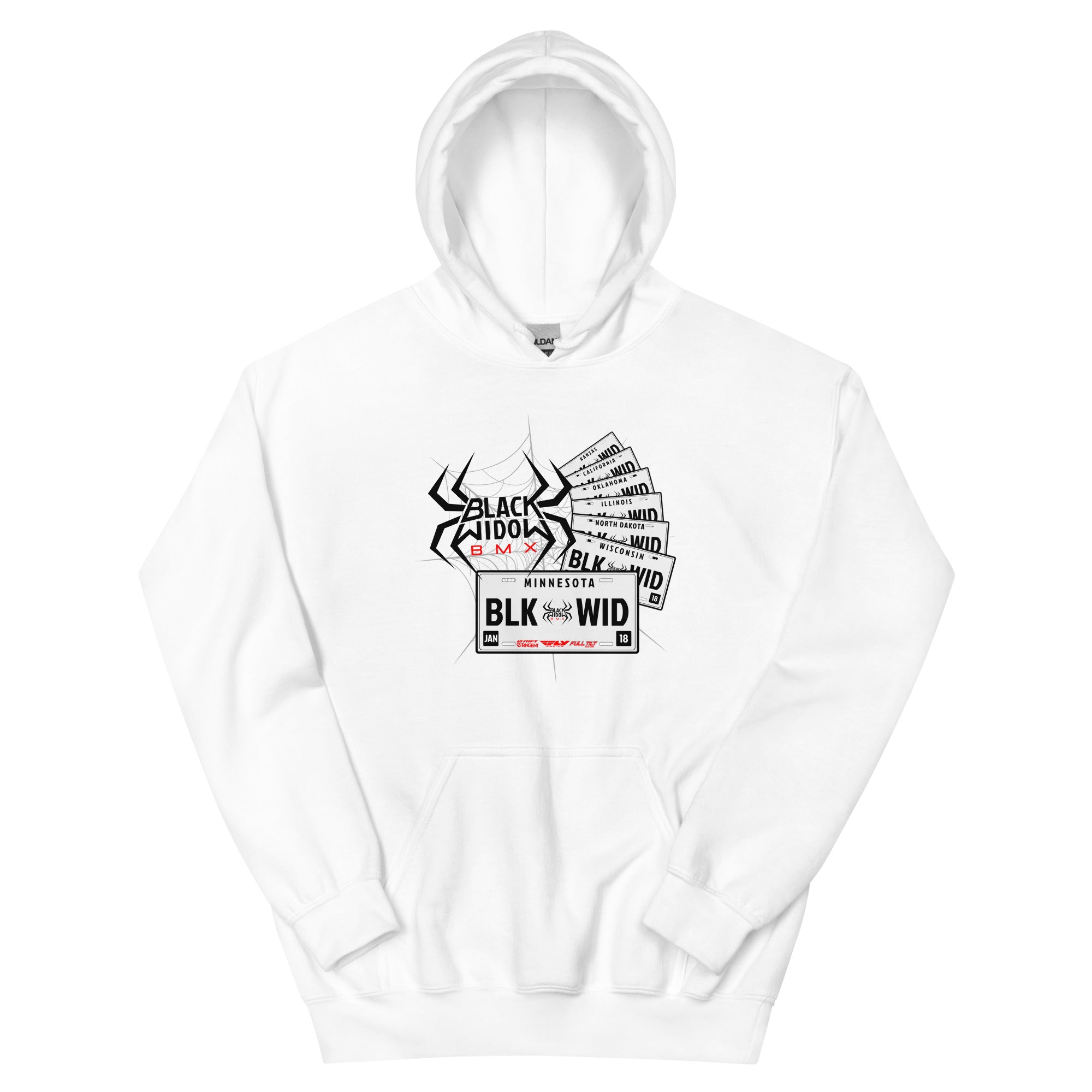 BW Unisex Hoodie (Plates) WHITE ONLY