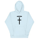 Sudadera unisex Thriving Faith (halo y cruz)