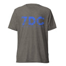 Camiseta de manga corta SDC (estampado azul real)