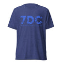 Camiseta de manga corta SDC (estampado azul real)