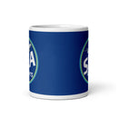 Taza blanca brillante SEA FLIGHTS